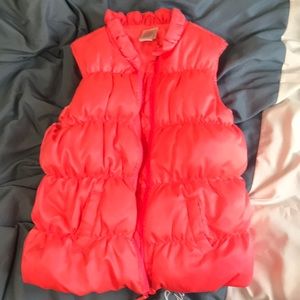 Neon pink Gymboree puffer vest